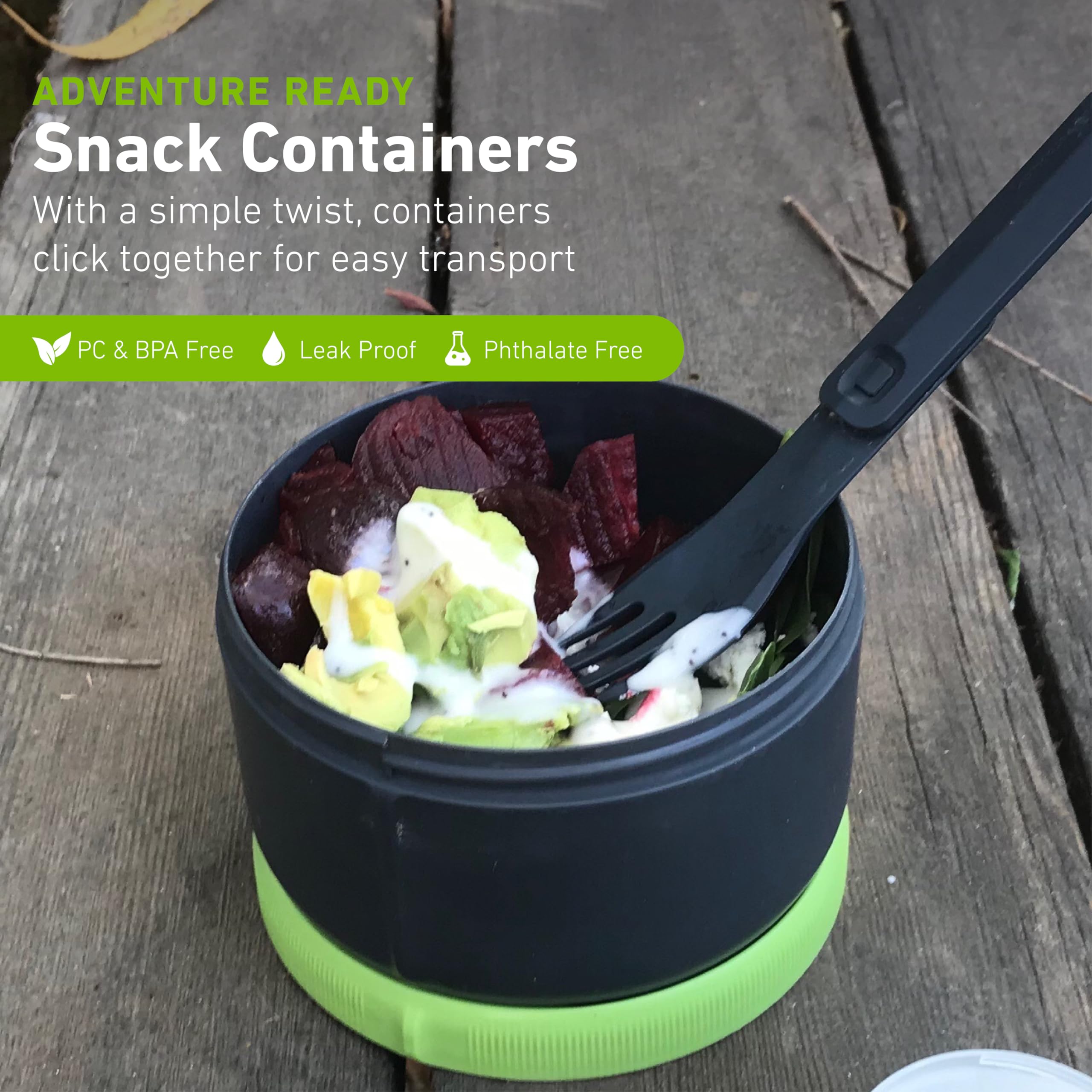 Amazon｜humangear STAX XL/Eat System | モジュラー保存容器 | 特大